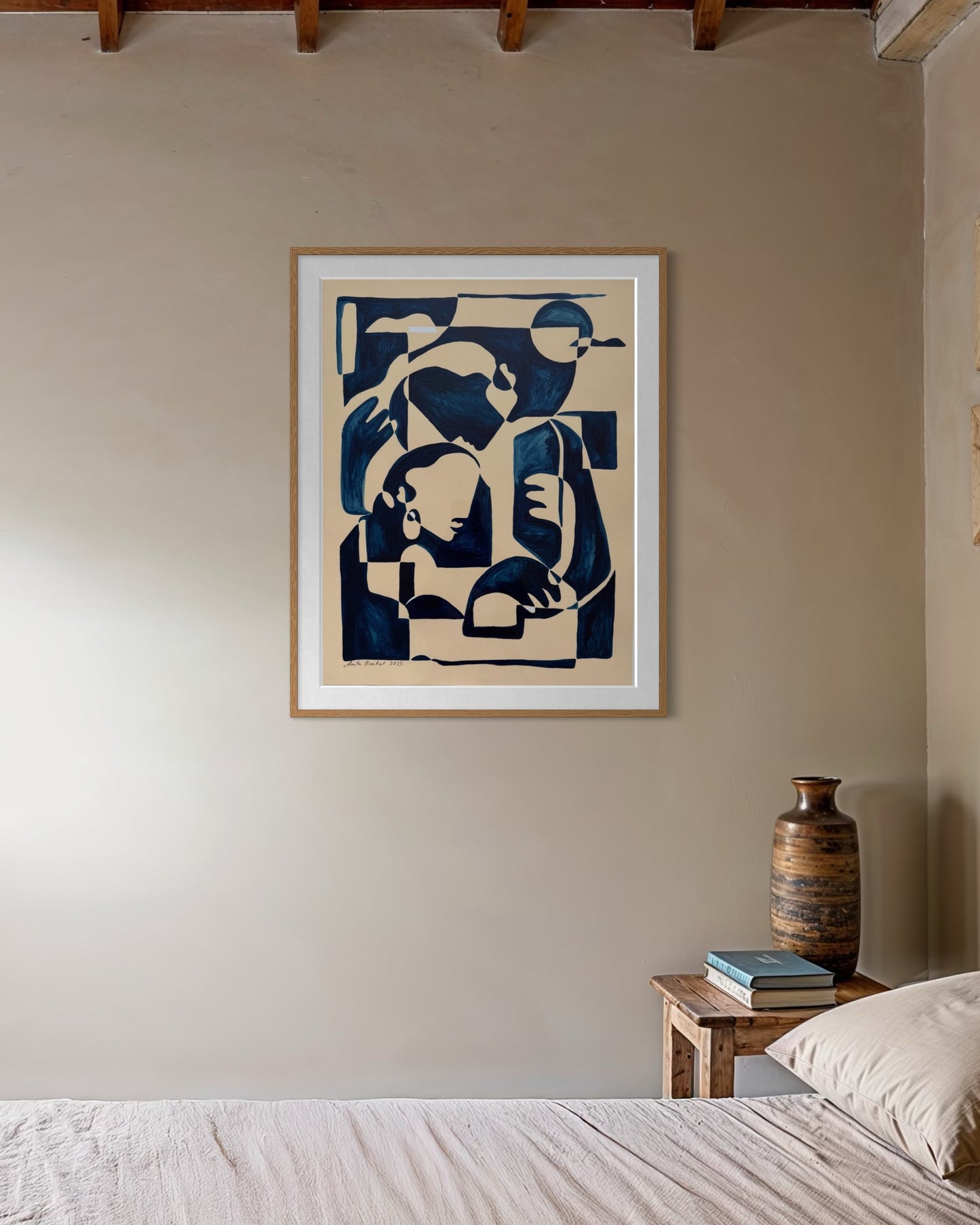 Cuddle - Maleri - 55x70 cm