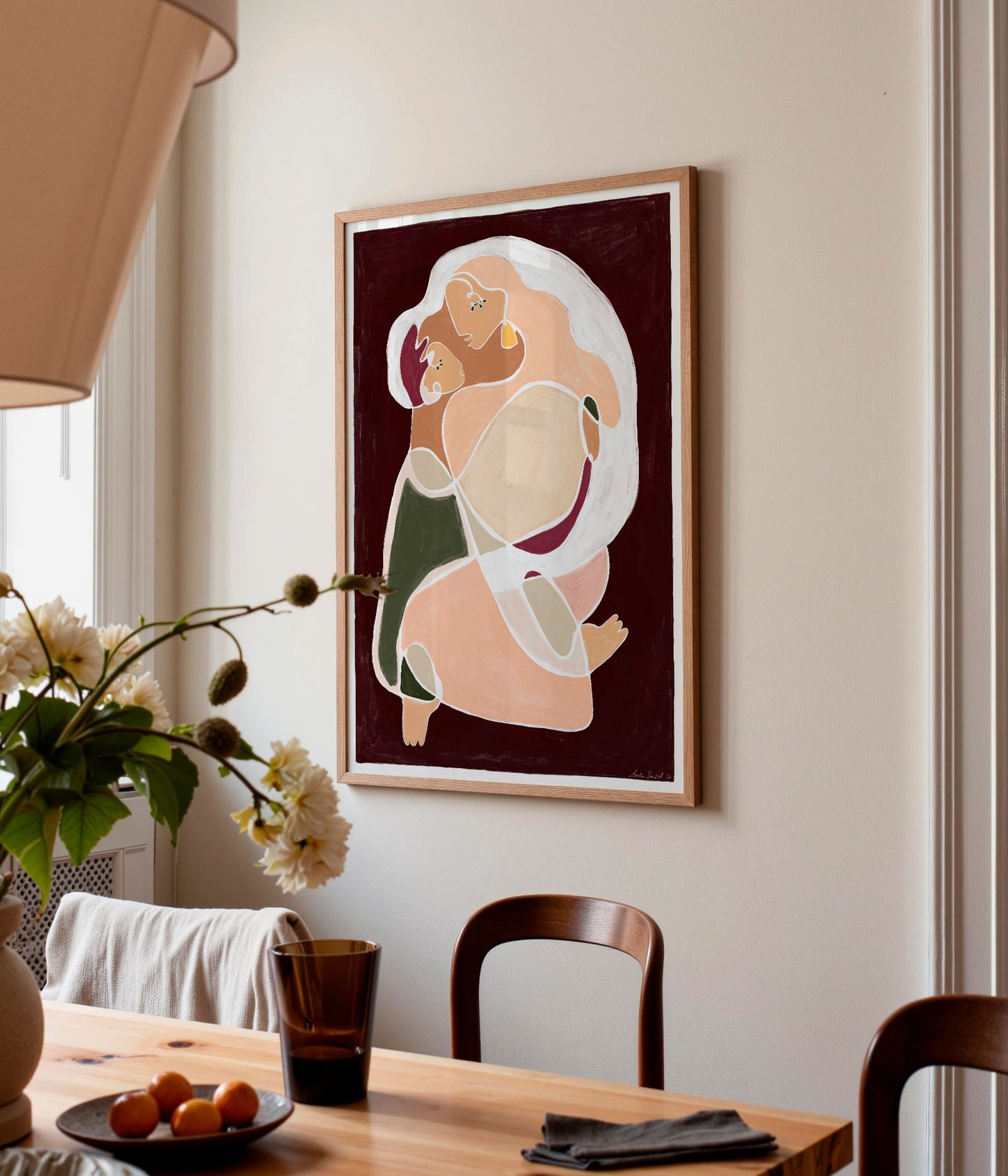 A Mother's Love - Deep Red/Brown