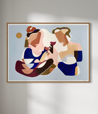 First Spark - Maleri - 70x100 cm