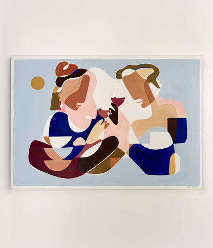 First Spark - Maleri - 70x100 cm