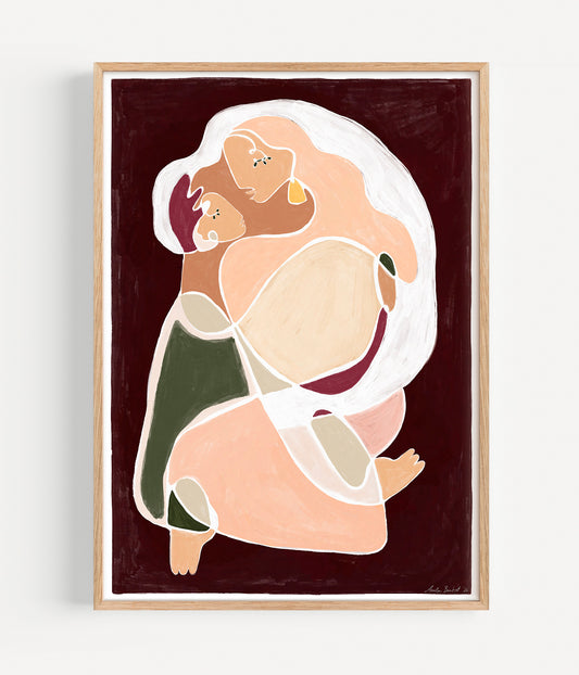 A Mother's Love - Deep Red/Brown