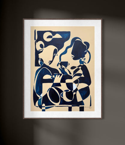 Tea for Two - Maleri - 55x70 cm